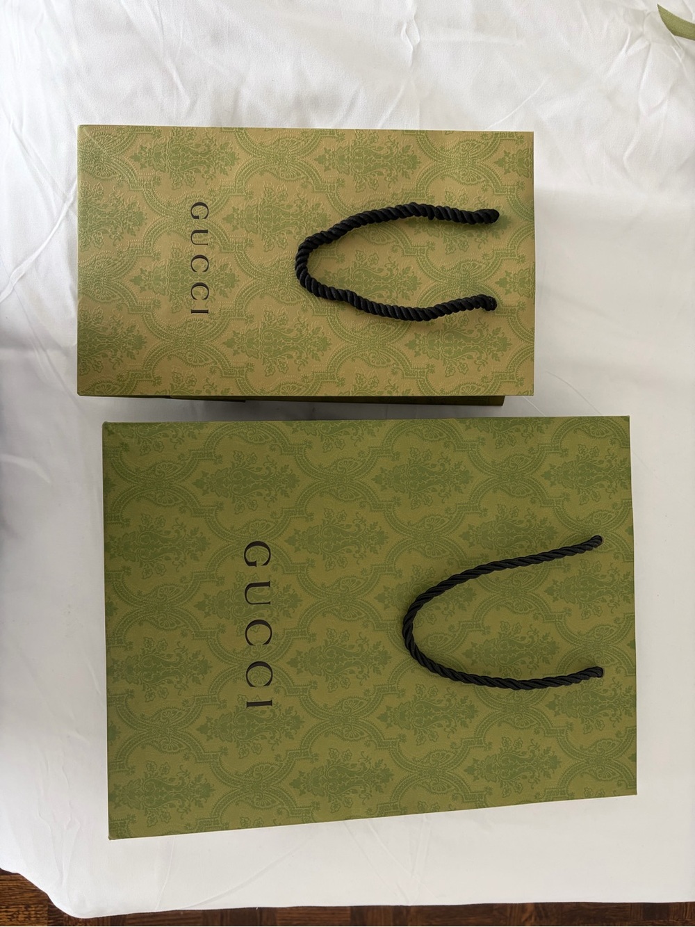 Gucci Green Shopping Bag - Designer Gift Bag